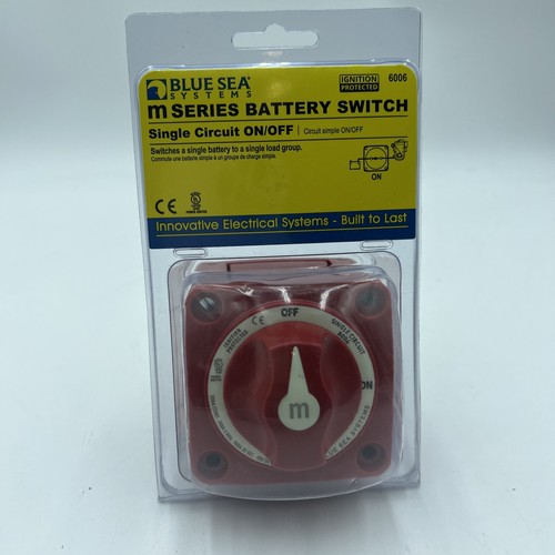 Blue Sea 6006 MSeries Battery Switch Single Circuit On/Off Marine Boat