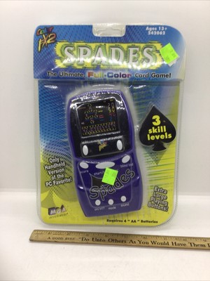 Download MGA Spades Full Color Handheld Electronic Card Game Blue 2000 Factory Sealed 35051242062 | eBay