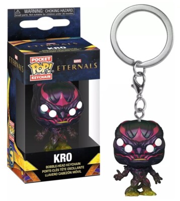 Funko-Pocket Pop! Bobble-Head-Keychain-Schlüsselanhänger-KRO-Marvel-Eternals-NEU
