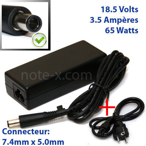 Chargeur D'origine Pour Compaq Presario CQ57 - 18,5V 3,5A - Adaptateur Secteur HP - Occasion
