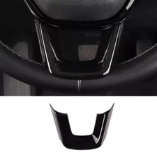 For Honda Civic 11th 2022-2025 Gloss Black Steering Wheel Lip Sheet Cover Trim