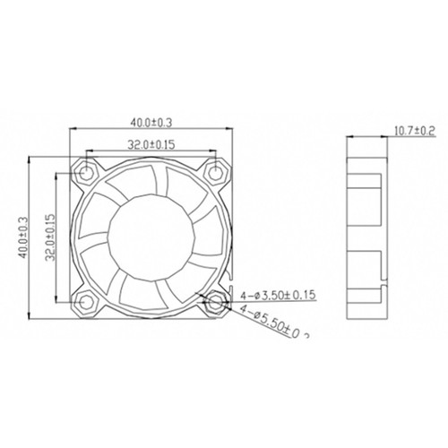 4PCS DC12V Cooling Computer Case Fan 4010 40x40x10mm PC 3D Printer 2Pin US Stozu - Afbeelding 7 van 10