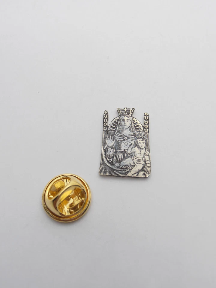 Madonna dell' Aiuto di Busto Arsizio : Spilla da giacca in Argento 925 - Maria - Immagine 2 di 3