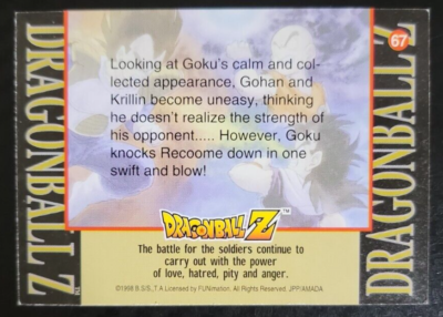 DragonBall Z Card - Racoome V Goku - 67 | eBay