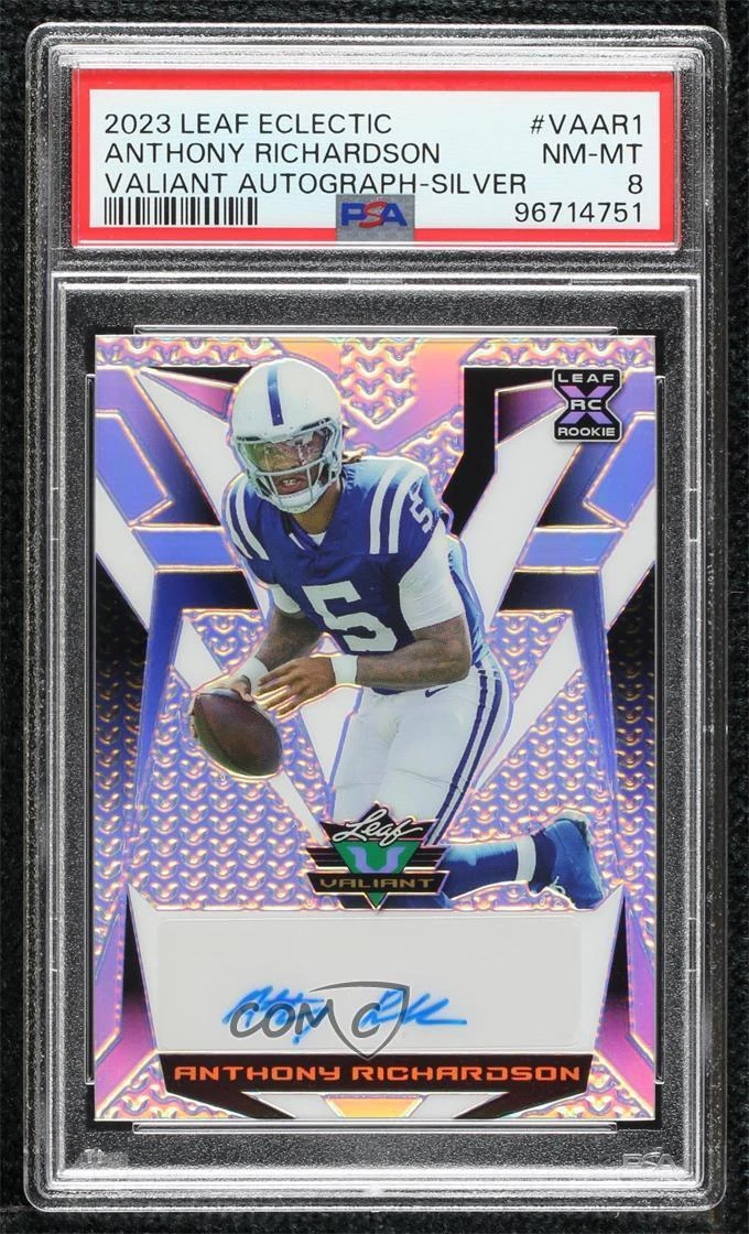 Anthony Richardson Leaf Eclectic Valiant Autographs #VAAR1 Silver