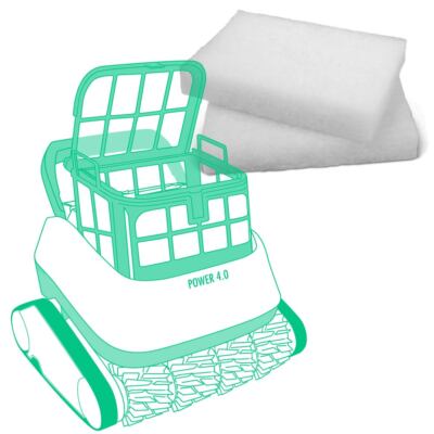 Feinfilter PureFlow für Poolroboter Power 4.0 (4 Stk.) Filter Poolsauger Pool