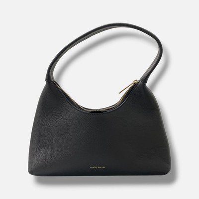 Mansur Gavriel Women's Black Leather Signature Logo Mini Candy Hobo Bag