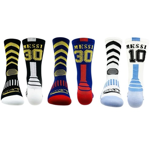 Premium MESSI Soccer Socks Bundle | #10 & #30 | Ages 9+ | 3-Pack Variety Set - Picture 8 of 9