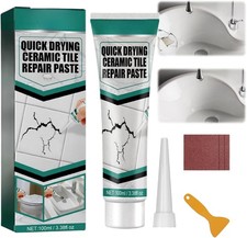 XIAGER All-in-One Tile Repair Kit for Ceramic Porcelain Shower Bath Sink