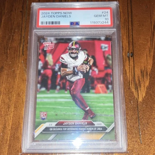 2024 Topps Now Jayden Daniels Rookie #24 PSA 10 Football Card /32708