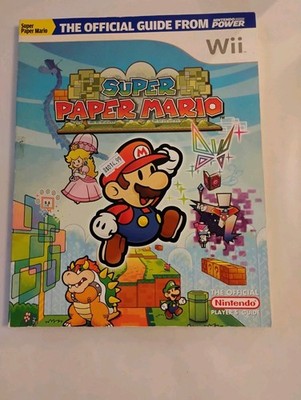 Super Paper Mario Official Nintendo Power Strategy Guide Wii 2007 Paperback EUC