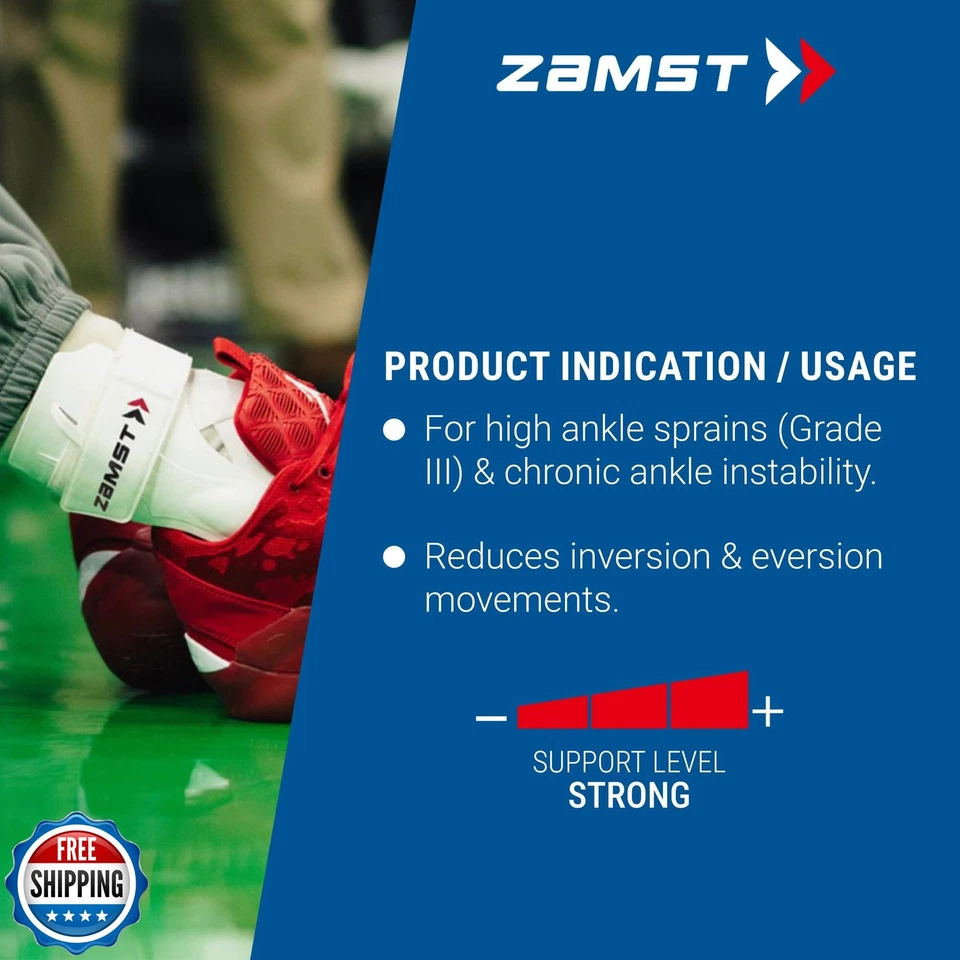 Tobillera Zamst A2-DX blanca para deportes - Soporte de tobillo deportivo transpirable para Foto 4 de 4