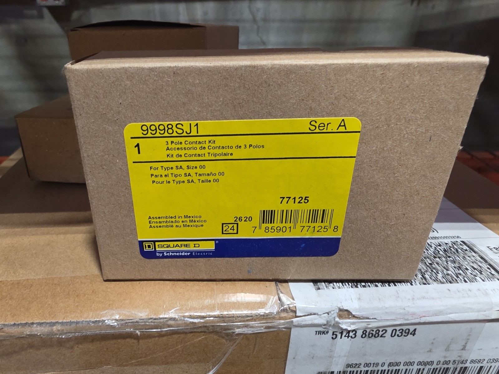Square D 9998SJ1 Size 00 Contact Kit 3Pole New In Box USA Stock