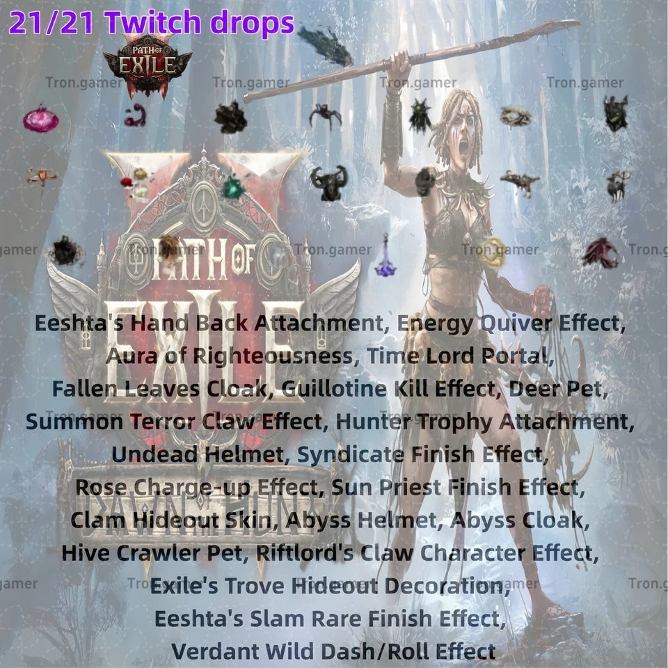 Path of Exile 2 Twitch drops: All 25/25 Items available at present-Fast Deliver