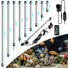 LED Aquarium Lampe 18-112CM Timerfunktion RGB Beleuchtung Aquariumleuchte