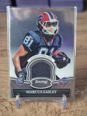 2010 Topps Bowman Sterling Marcus Easley RC Buffalo Bills vom Spieler getragen #BSR-ME