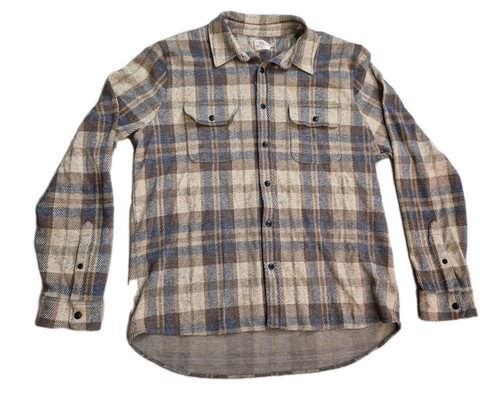 Faherty Legend Pullover Hemd Bozeman kariert XL Flanell Knopfleiste Stretch