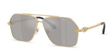 Versace VE2284 10026G Sunglasses 63mm Gold / Light Grey Mirror Silver Lens