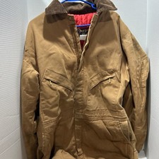 VTG 80s/90 Walls Zero Zone Coveralls Mens L Insulated Outerwear Brown