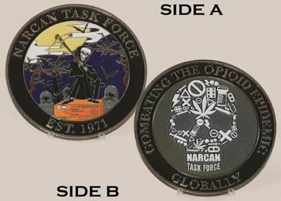 #ad #ad Narcan Task Force 1971 Opioid Epidemic Challenge Coin 4#A $59.98