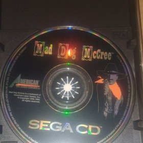American Laser Games Mad Dog McCree Sega CD Shooter Manual Included 1993