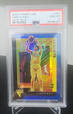 LaMELO BALL PSA 10 Rookie Card Light Blue PRIZM FLUX Hornets Star Player