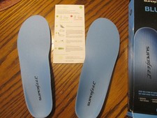 SUPERFEET Blue E Insoles Medium Arch Mens 9.5-11 Womens 10.5-12 Odor Control
