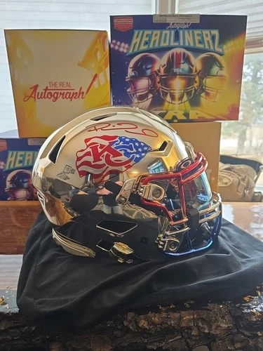 Patrick Mahomes autographed full size Helmet Speed Flex Custom Chrome 🔥🔥