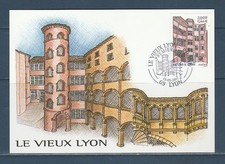 carte 1er jour   le vieux Lyon  69  Rhône    2001