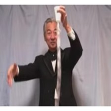 10Pcs/lot Tape Cup Paper Coils Magic Tricks Illusions Gimmicks Paper Cup to Tap