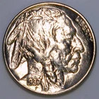 1937 Buffalo Nickel US 5c UNC k155