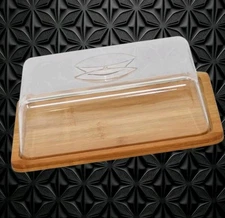 NEW Bamboo Charcuterie Board Cake Stand Travel Desserts Snacks Cheese Wine