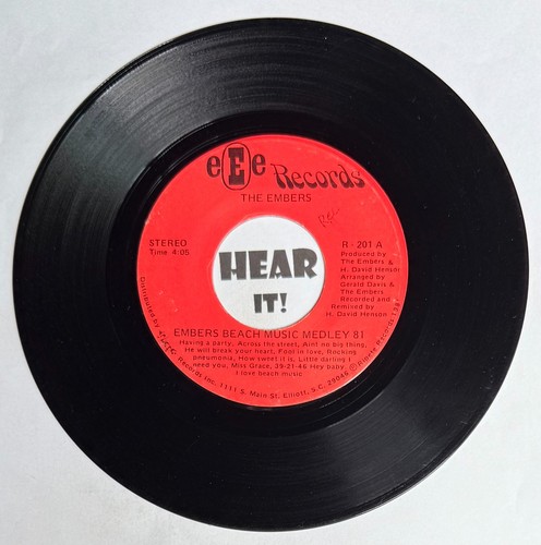 SC Group Soul Modern 45 THE EMBERS Cheaters Never Win /Beach Music EEE hear - Picture 2 of 2