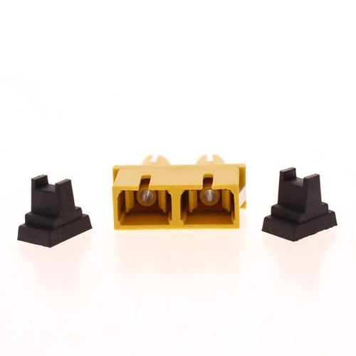 12 6-Packs Hubbell Fiber Optic Adapters SC-ST Duplex Zirconia FASTSCDSC6Y - Photo 4/7