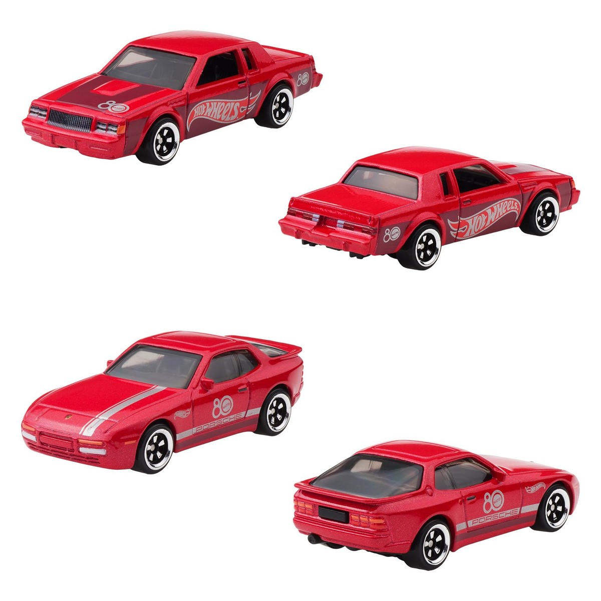 ミニカー Mattel 80th Anniversary Hot Wheels Hot Wheels Mattel 80th Anniversary 8-Car Pearl Red Limited Edition