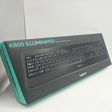 Logitech K800 2.4GHz Wireless Slim Illuminated Keyboard - Black