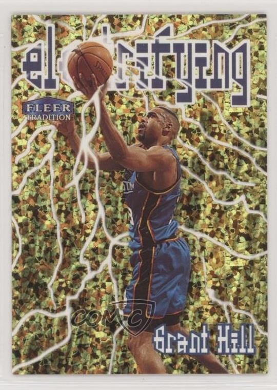 1998-99 Fleer Tradition Electrifying Grant Hill #4E HOF h2o