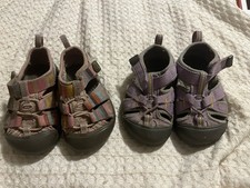 Set Of 2 Keen Toddler 5 Girls Hiking Water Sandals Closed Toe Shoes