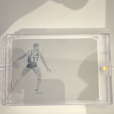 2016-17 Panini Flawless Magic Johnson Momentous Patch Cyan Plate 1/1