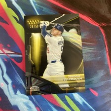 2026 Topps Chrome Black Freddie Freeman Gold Wave Refractor #/50 Dodgers