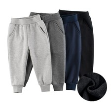 Trousers for Boys Autumn Winter Fleece Sport Casual Long Pants for 1-9 Years