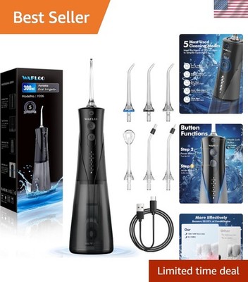 Water Flossers for Teeth - 5 Modes, 6 Flossing Tips, Rechargeable Cordless Po...