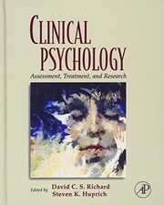 Image of Clinical Psychology: Assessment, Treatment, and Research David R