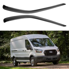 Out-channel For 2014-24 Ford Transit Window Vent Visors Sun Rain Guards Smoke