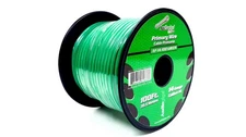 14 GA 100 FT Roll Green Stranded Spool of CCA Primary Power Ground Wire Cable