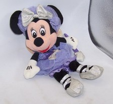 DISNEY STORE 10" BEAN PLUSH SUGAR PLUM MINNIE MOUSE FAIRY BALLET