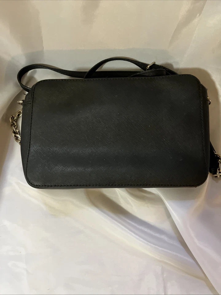 Michael Kors Black Leather Crossbody Shoulder Bag - Image 2 of 4