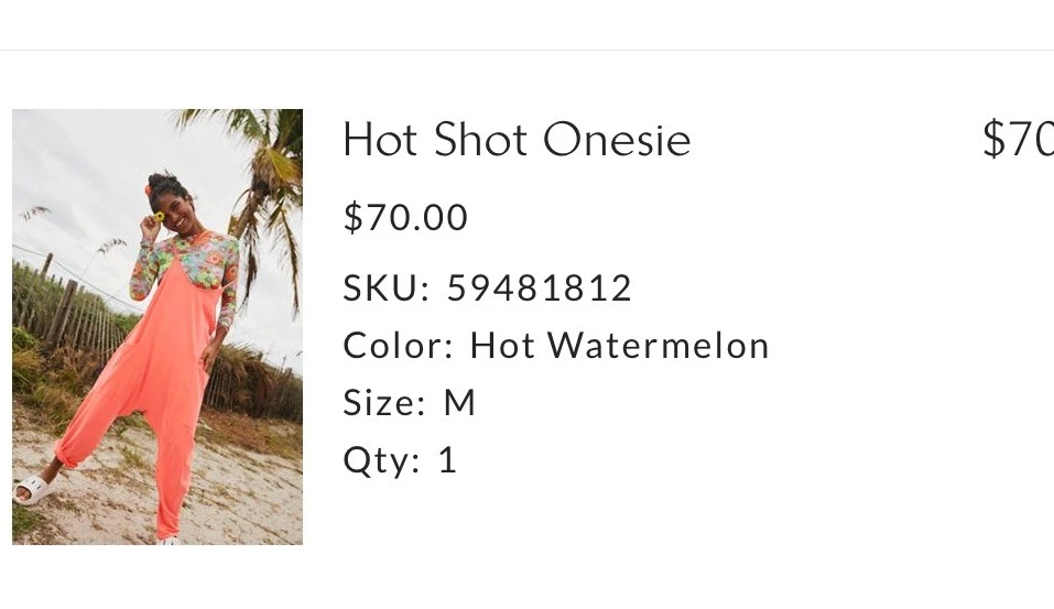 Арбуз женский Free People Hot Shot средний горячий - Изображение 2 из 4