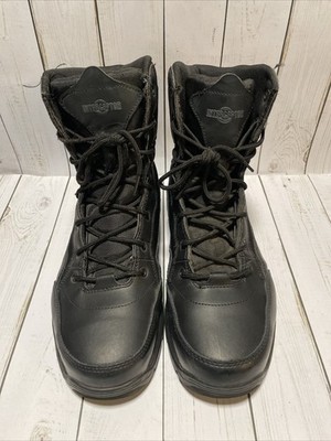 Interceptor MNIN0241001 Black Steel Toe Boots Slip Resist Waterproof Men's 12