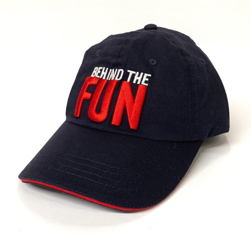 Behind The Fun Carnival Cruise Line Ball Cap Black Adjustable Embroidered Hat